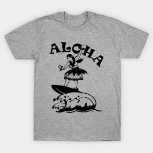 Aloha Hawaii Beach Girl Surf T-Shirt